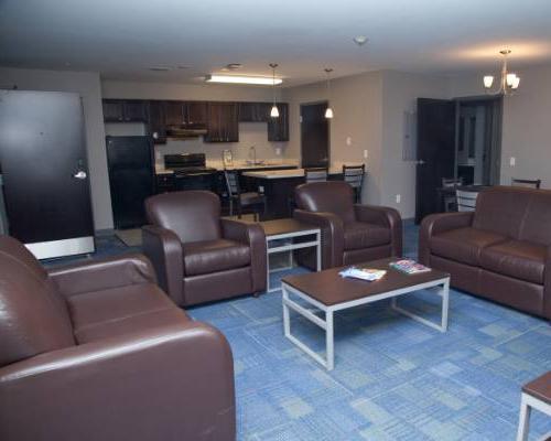 a living room with an open floor plan